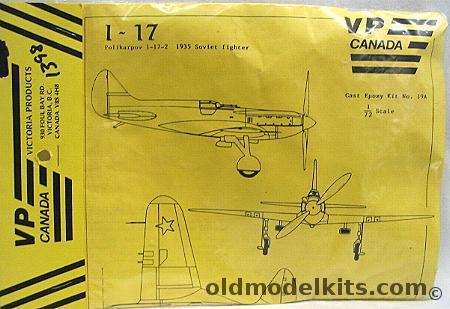 VP 1/72 Polikarpov I-17 2 plastic model kit